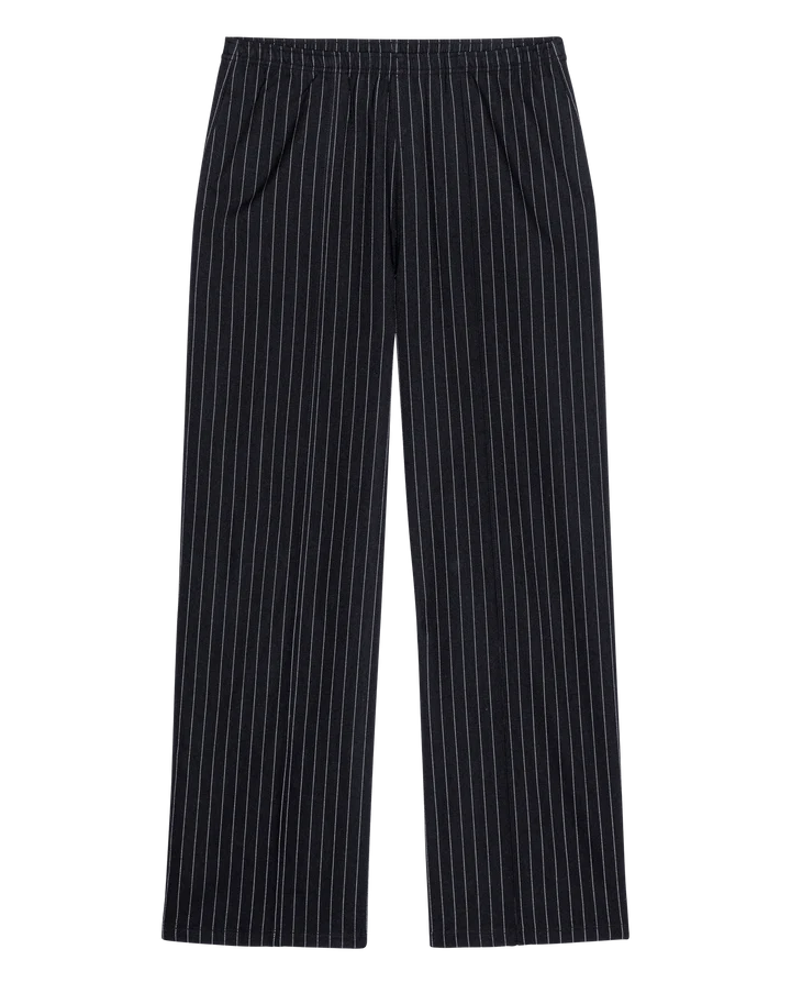 The Great - Tracksuit Pintuck Pant - Black