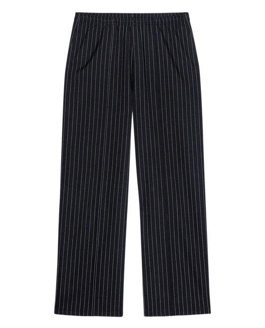 The Great - Tracksuit Pintuck Pant - Black