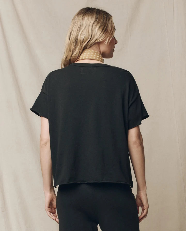 The Great - The Crop Tee - Almost Black