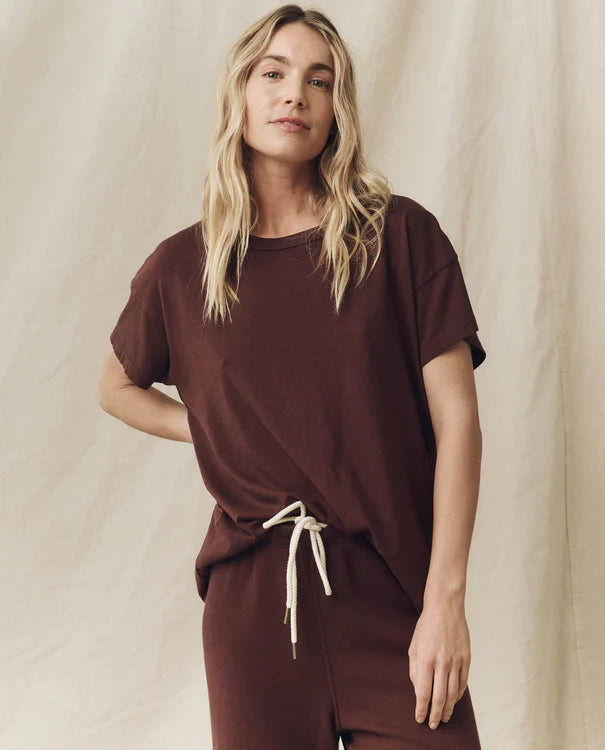 The Great - Boxy Tee - Toasted Walnut