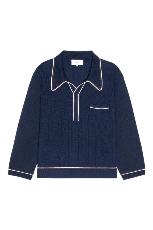 The Great - Menswear Tipping Polo - Navy