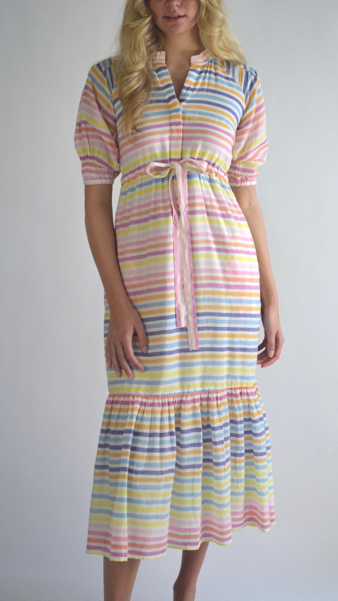 Banjanan- Betty Dress in Candy Stripe
