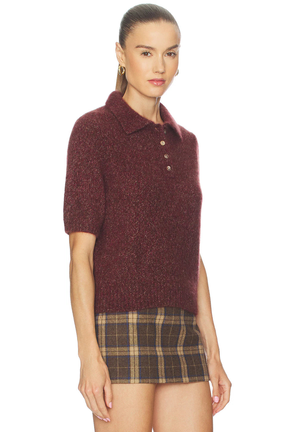 W. Cashmere - Luna Polo Short Sleeve - Vixen