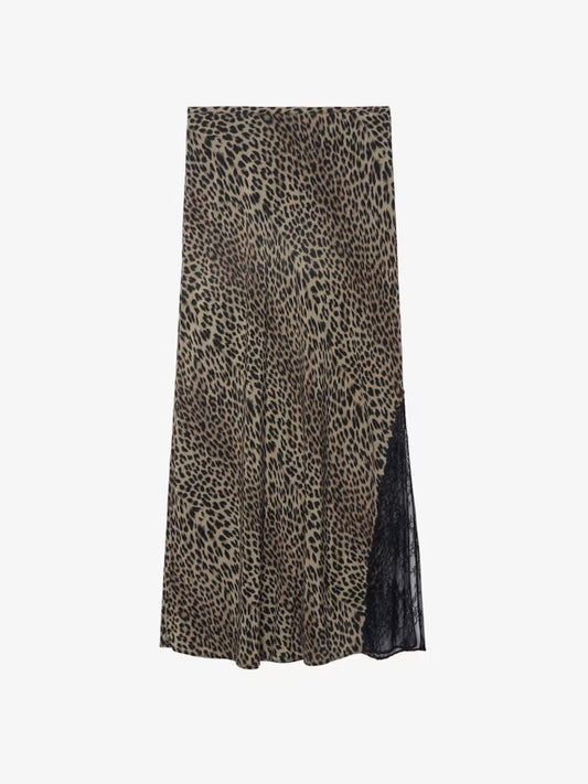 Zadig & Voltaire Jayla Skirt in Leopard Leaves