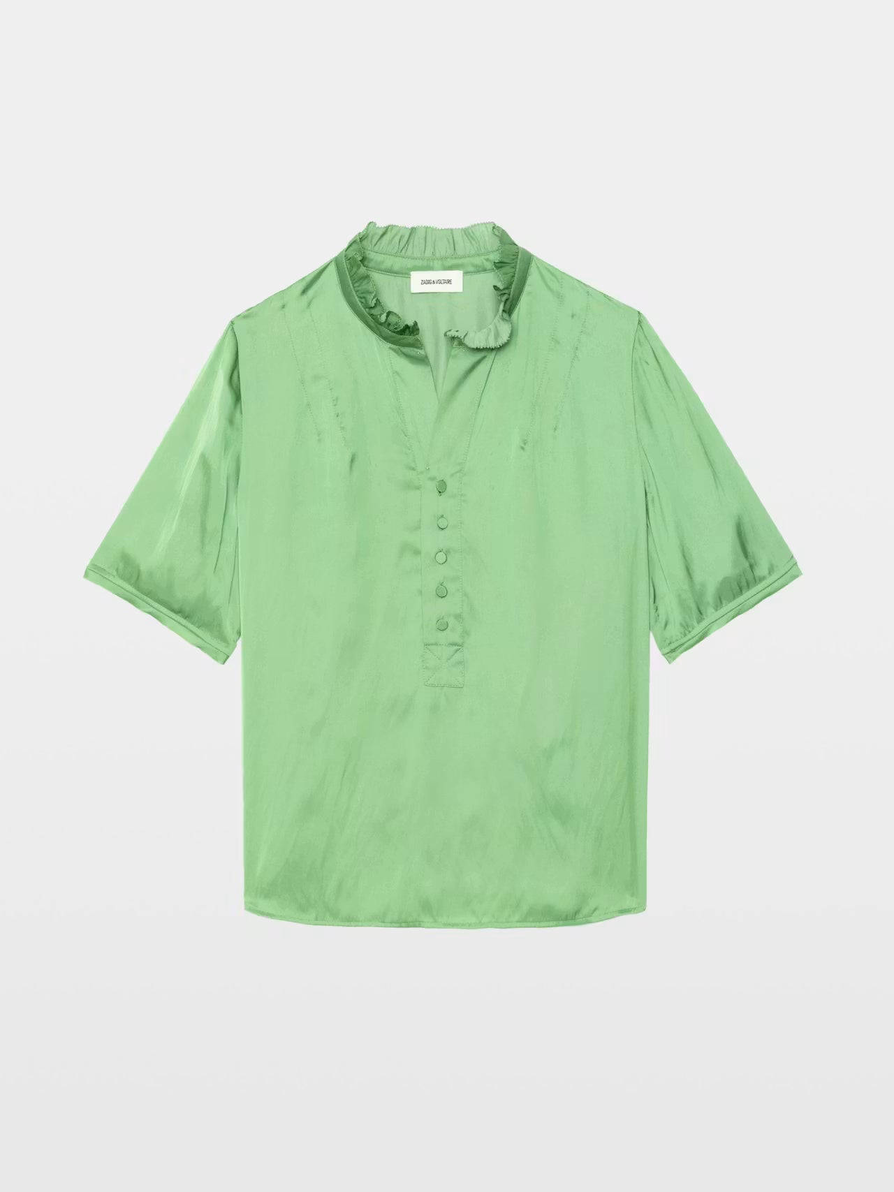 Zadig & Voltaire - Topher Satin Top - Verveine