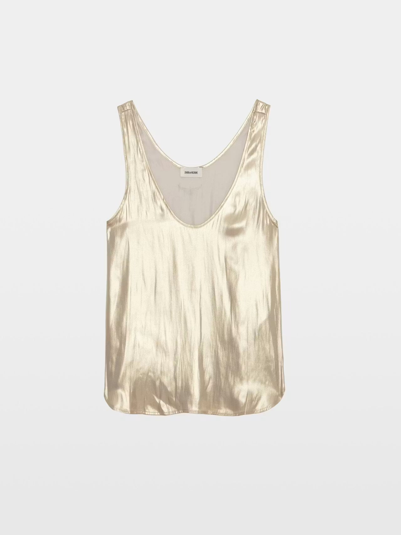 Zadig & Voltaire - Tarys Satin Tank Top - Gold