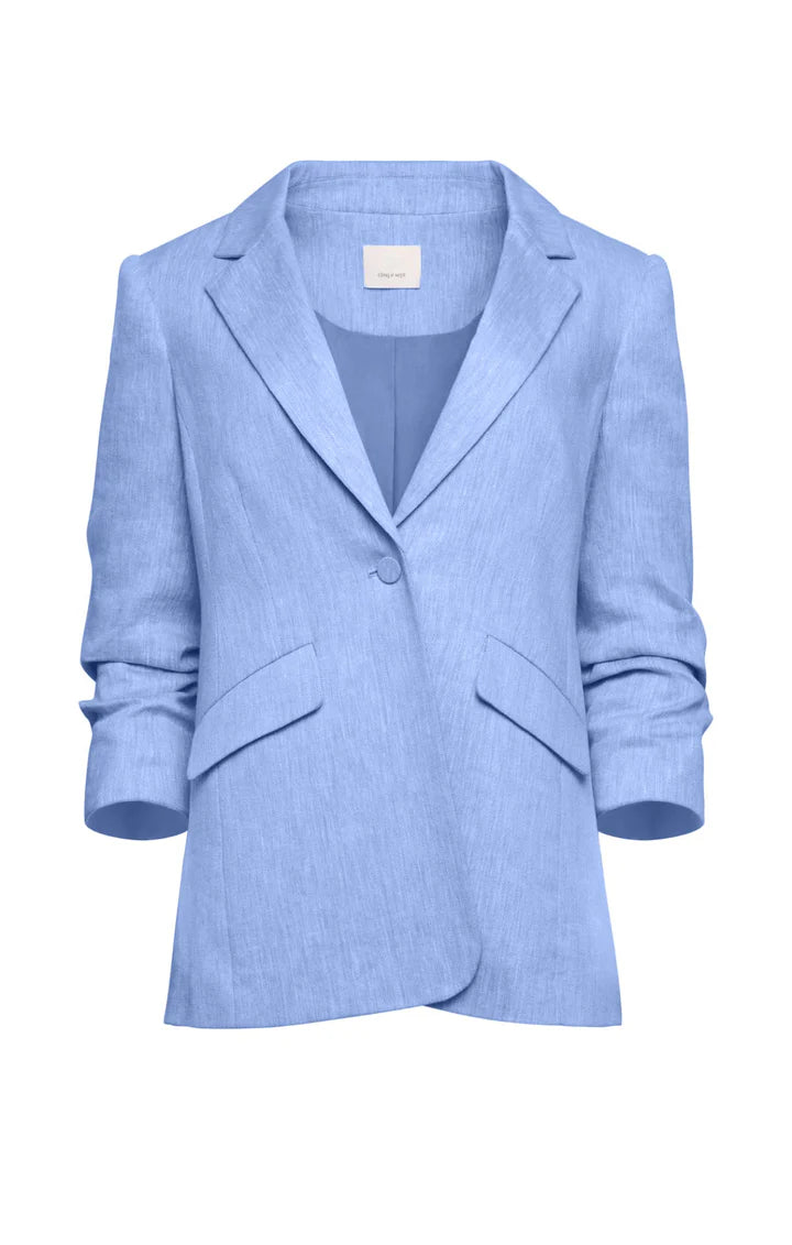 Cinq a Sept - Linen Suiting Kylie Blazer - Ultramarine