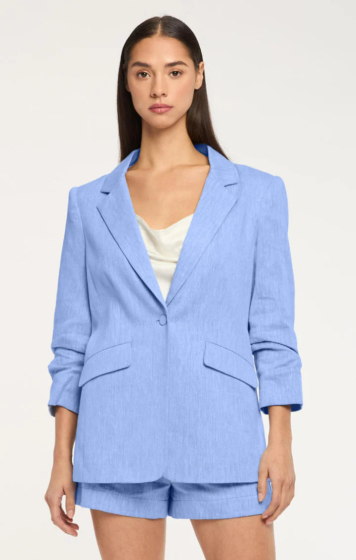 Cinq a Sept - Linen Suiting Kylie Blazer - Ultramarine