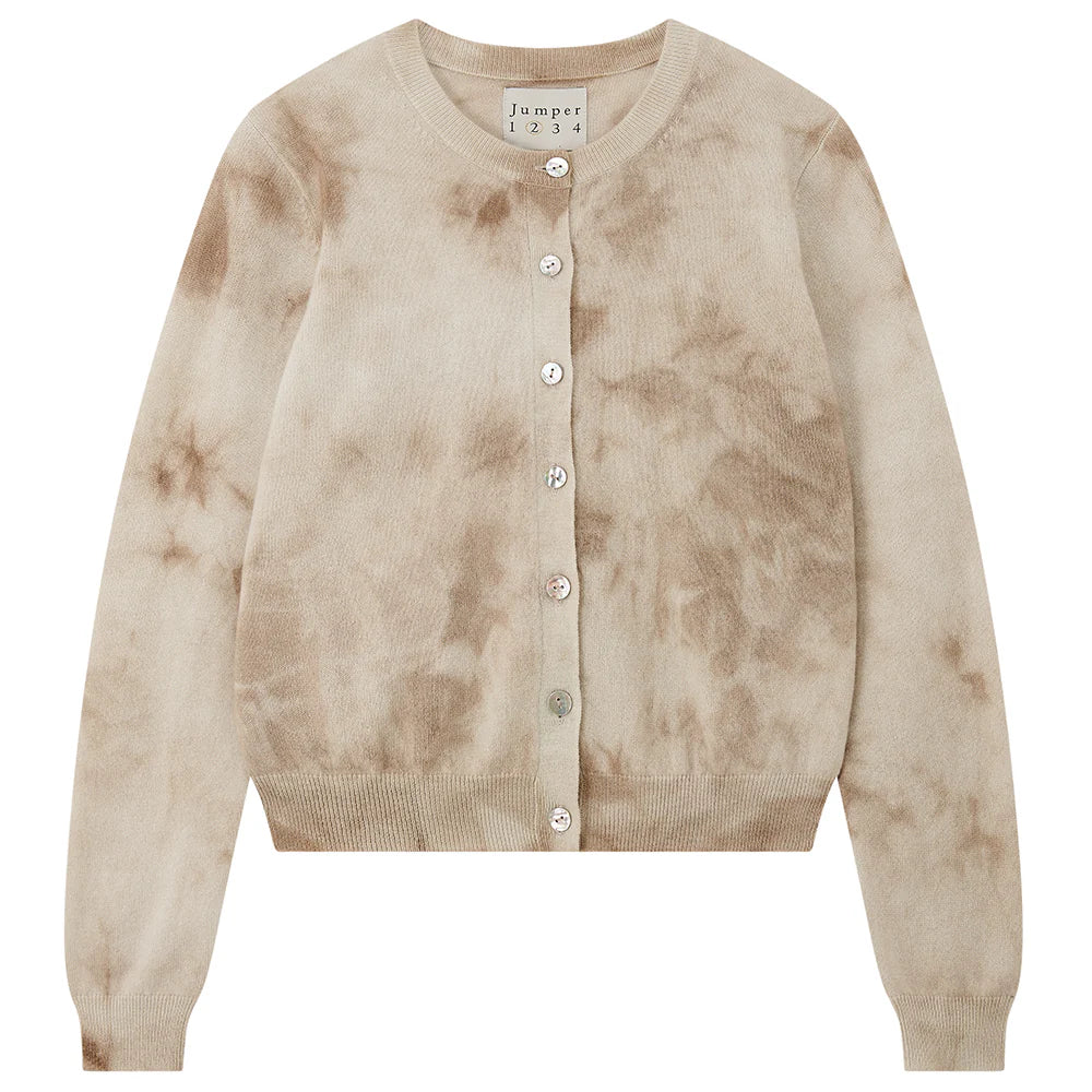 Jumper 1234 Batik Cardigan in Jasmine Sandstone