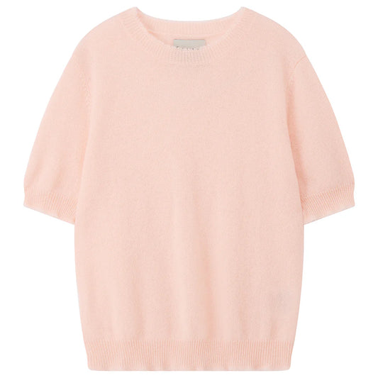 Jumper 1234 Distressed Cashmere T SHirt in Powder Puff