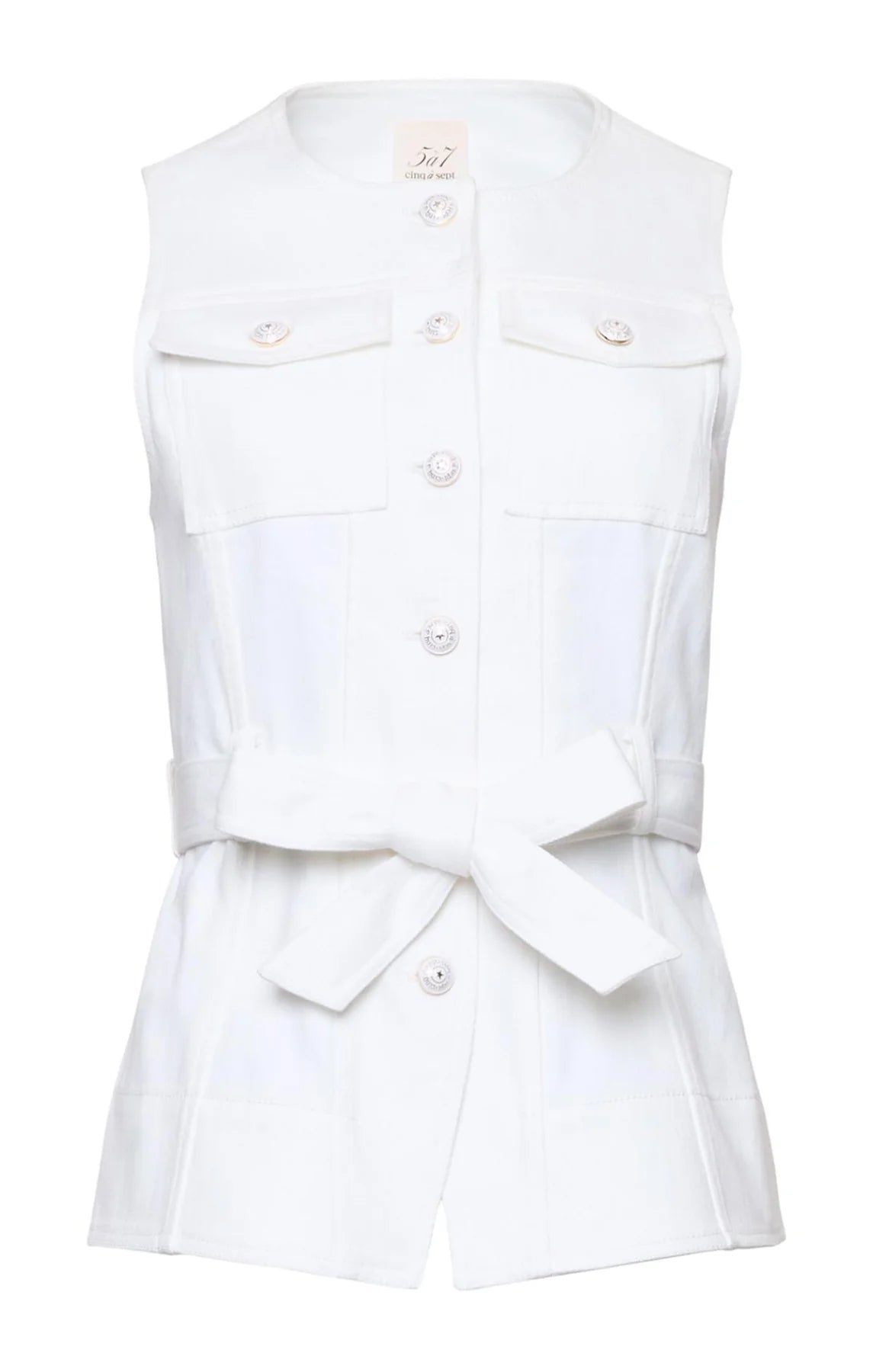 Cinq a Sept - Rennee Vest - White Denim