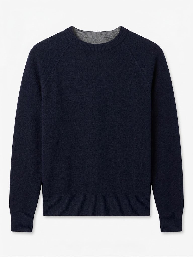 Jumper1234 - Double Face Sweat - Grey/Navy