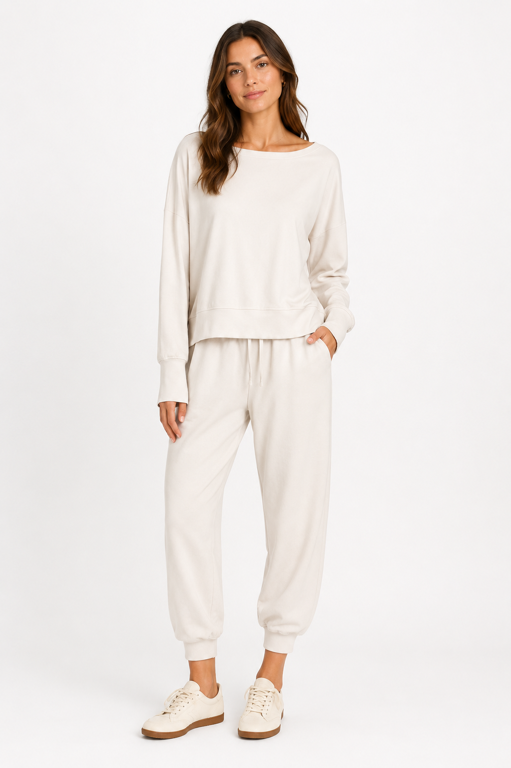 MILA - Crop Jogger - Bone