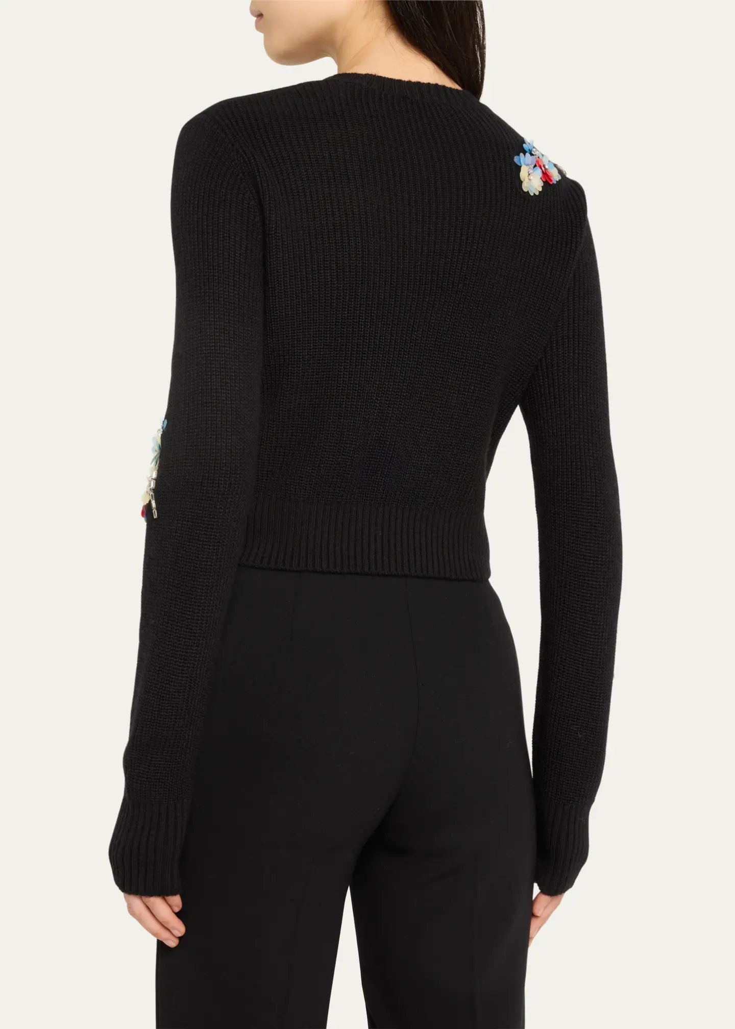 Cinq A Sept - Evie Crewneck Sweater - Black/Multi