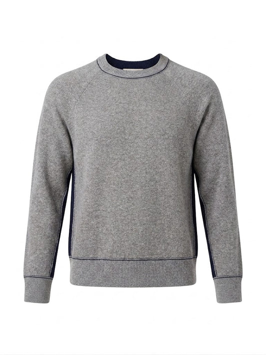 Jumper1234 - Double Face Sweat - Grey/Navy