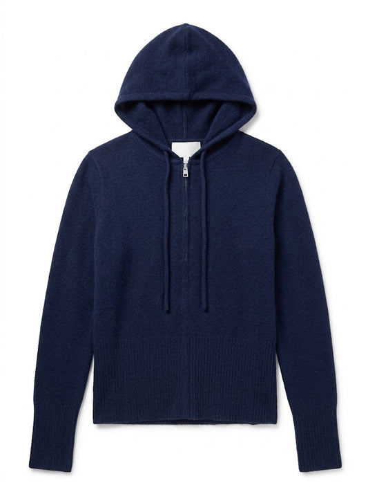 W. Cashmere - Aurora Hoodie Zip-Up - Eclipse