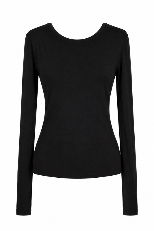 MILA - Long Sleeve Crew - Black