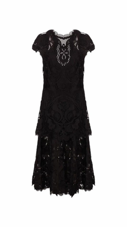 Simkhai- Signature Laura Lace Dress- Black