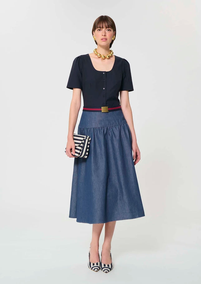 Tara Jarmon Jude Lightweight Denim Skirt