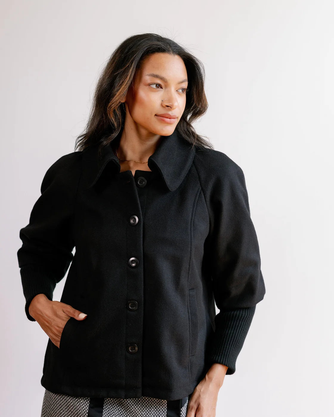 Kristina Collins - Saratoga Coat - Black