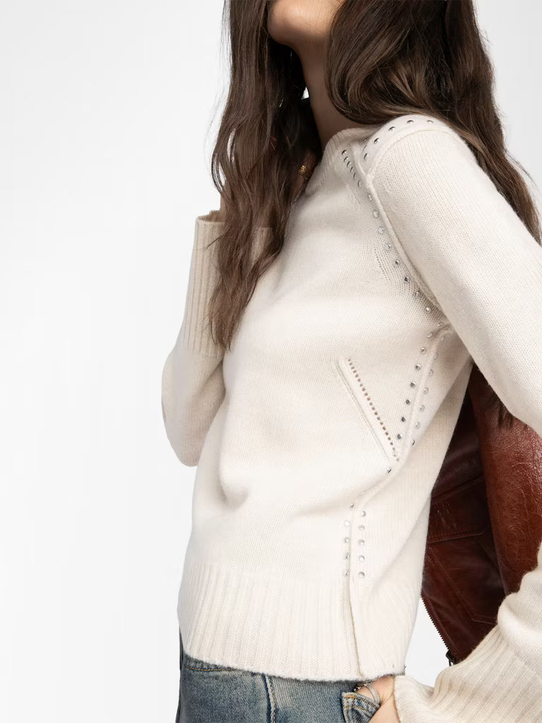 Zadig & Voltaire Nalty Sweater in Ecru