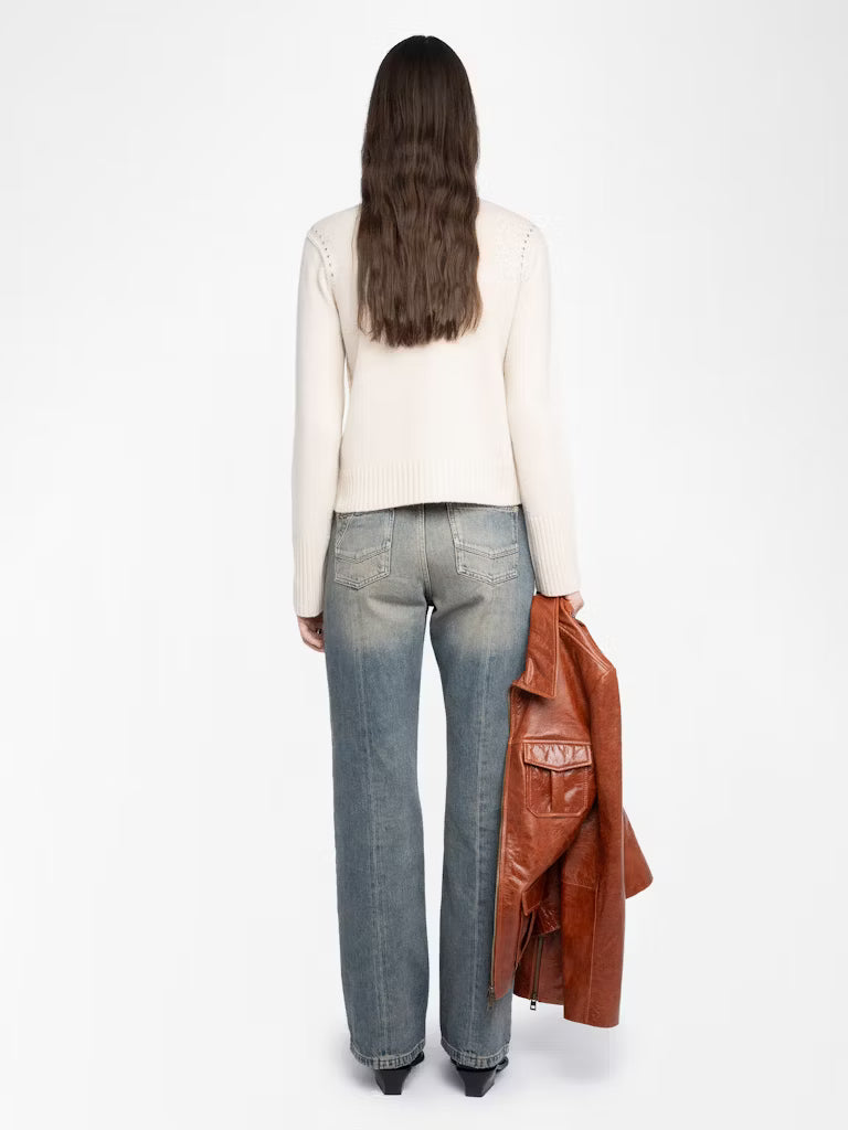 Zadig & Voltaire Nalty Sweater in Ecru
