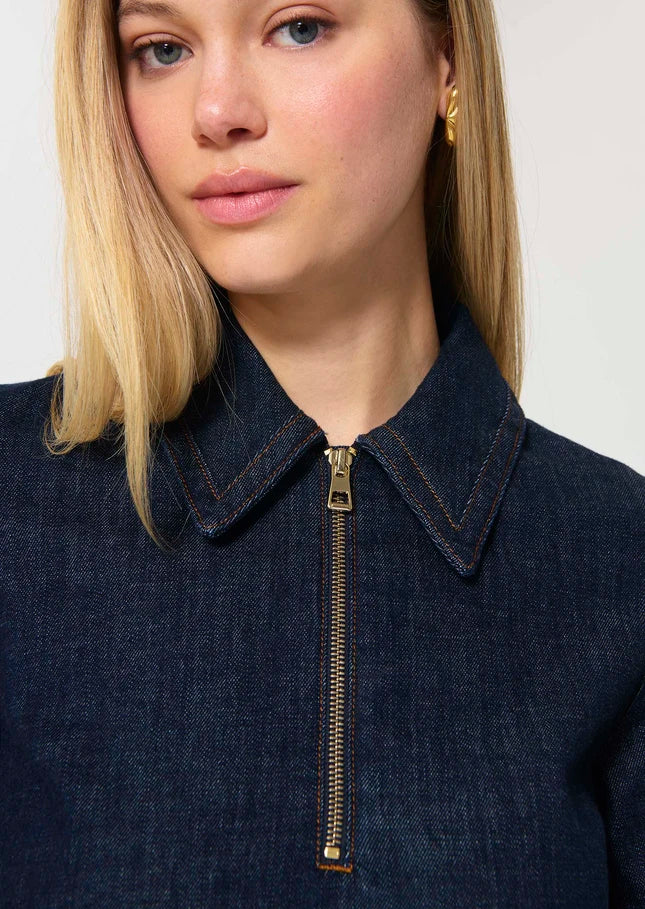 Tara Jarmon Rubine Denim Dress