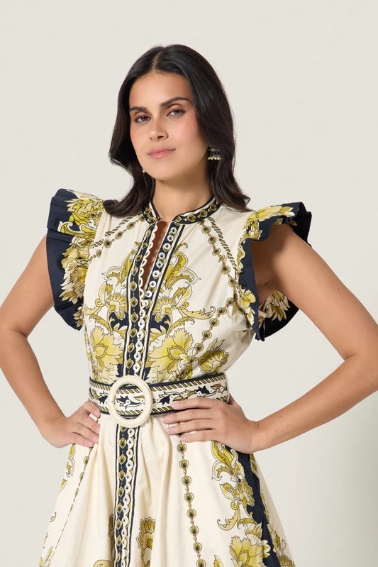 Scarlett Poppies Baronessa Dress Black and Gold