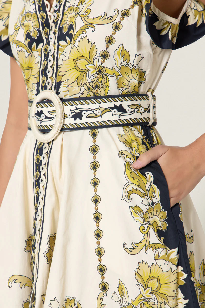 Scarlett Poppies Baronessa Dress Black and Gold