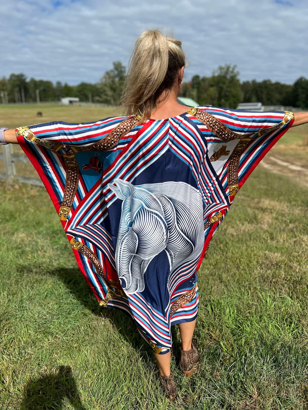 Dawn Bradbury - Kaftan Dress Long - USA Horse