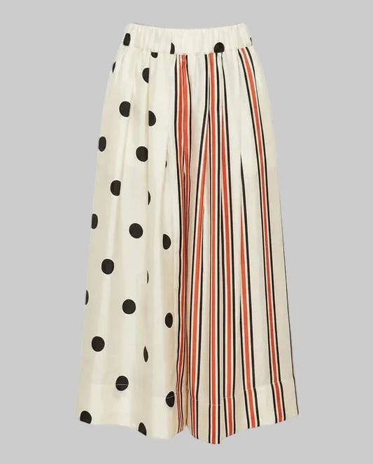 La Prestic - Venise Skirt - Mix Pois Grosso Noir