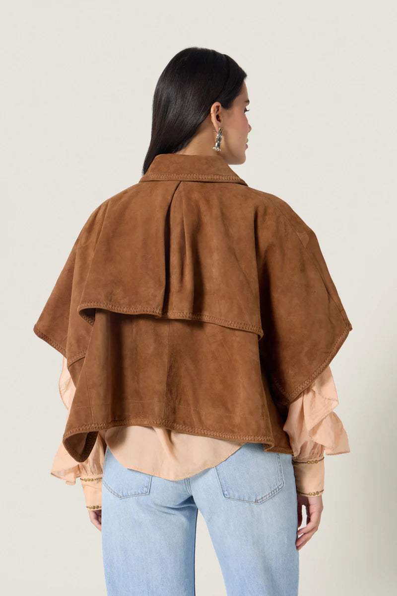 Scarlett Poppies Vontel Cape in Camel