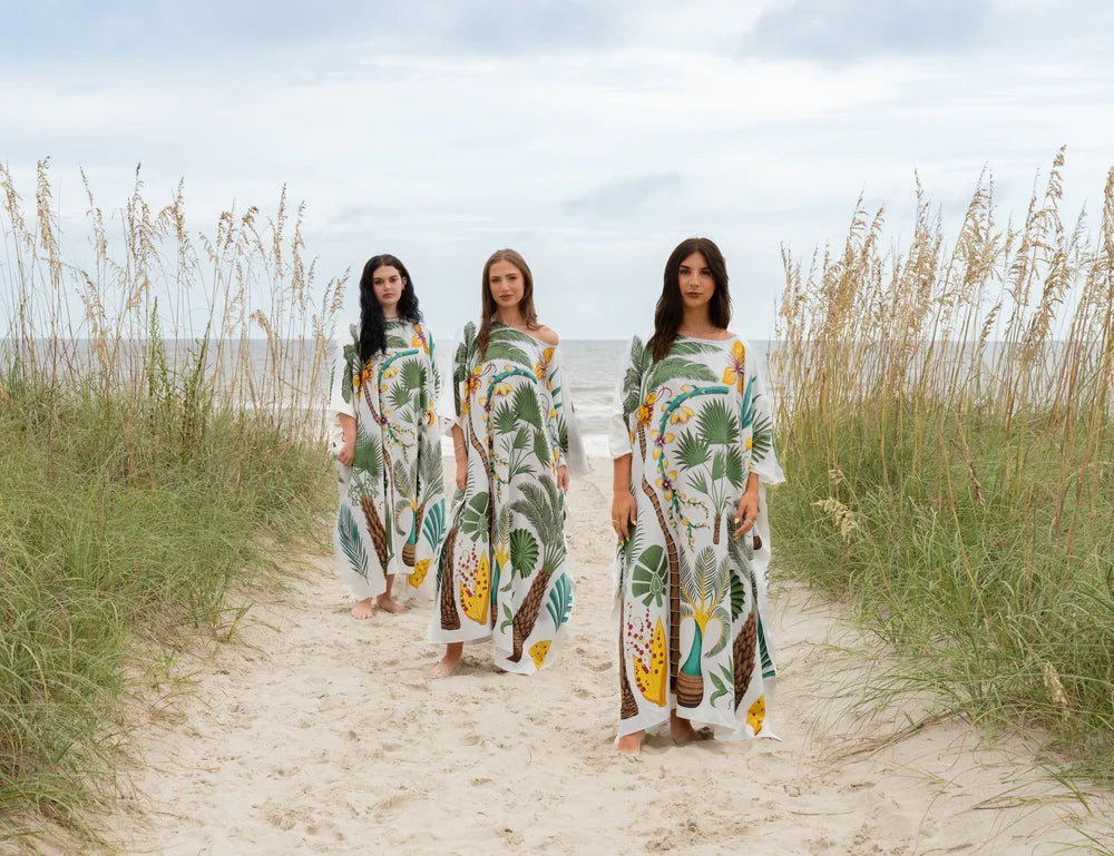 Dawn Bradbury  - Kaftan Dress Long - Tropical Palm