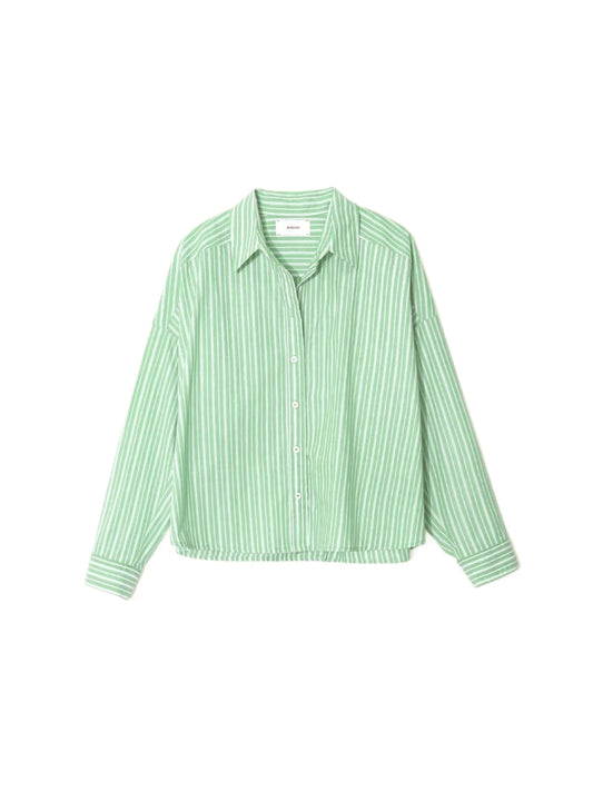 Xirena - Riley Shirt Matcha Stripe