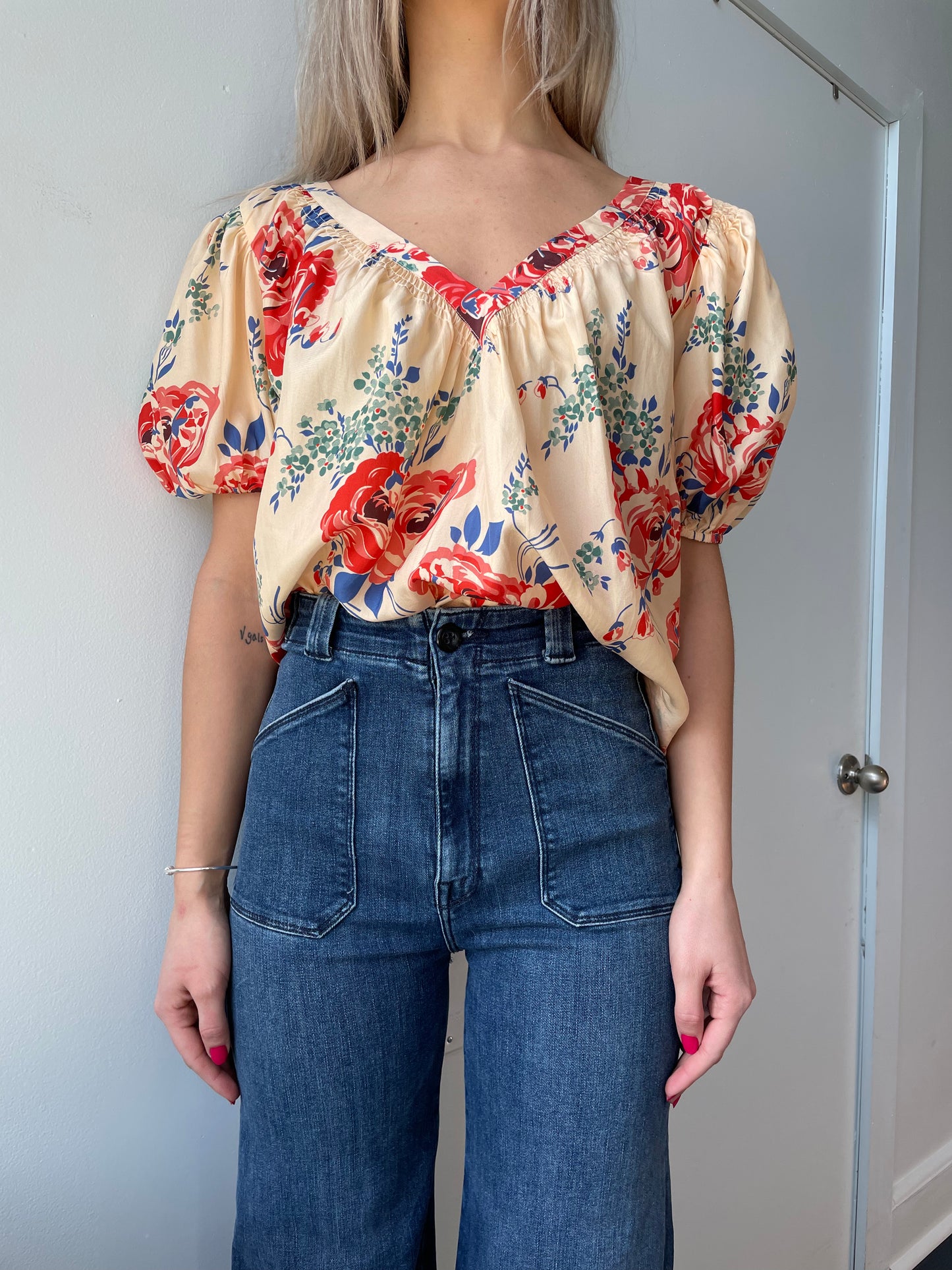 The Great- The Bungalow Top- Echo Rose Print